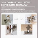 Kit Universal 2 Plăci de Reparație Balamale pentru Uși de Dulap – Fixare Rapidă - Șuruburi Incluse