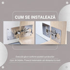Kit Universal 2 Plăci de Reparație Balamale pentru Uși de Dulap – Fixare Rapidă - Șuruburi Incluse